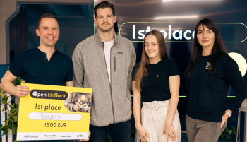 The team from Latvia wins the international hackathon “Open FinHack”